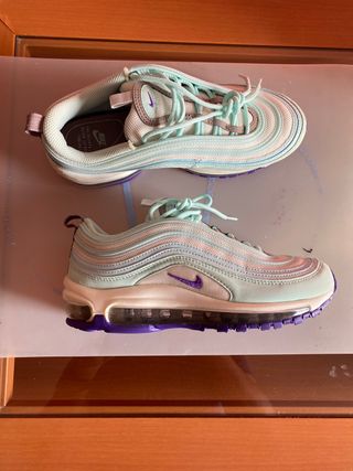 mujer y hombre, 95 €, Nike Air Max 97 Grises por 57 | nike vapor fly tune  hyperfuse pink gold sneakers | Envío Gratis