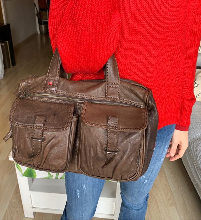 Bolso de piel Napapijri