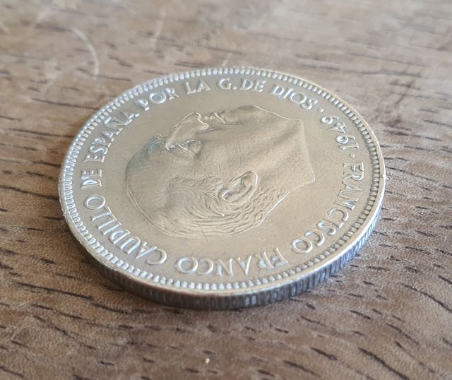 Moneda "Duro" 5 pesetas 1949