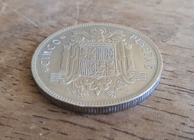 Moneda "Duro" 5 pesetas 1949