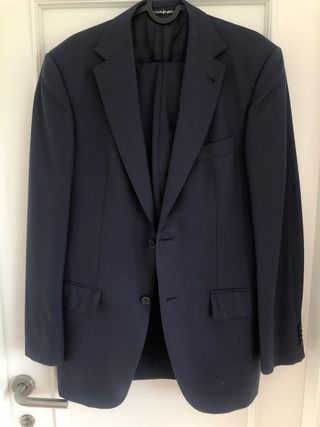 Traje Emidio Tucci azul marino de segunda mano por 40 EUR en Alicante en  WALLAPOP
