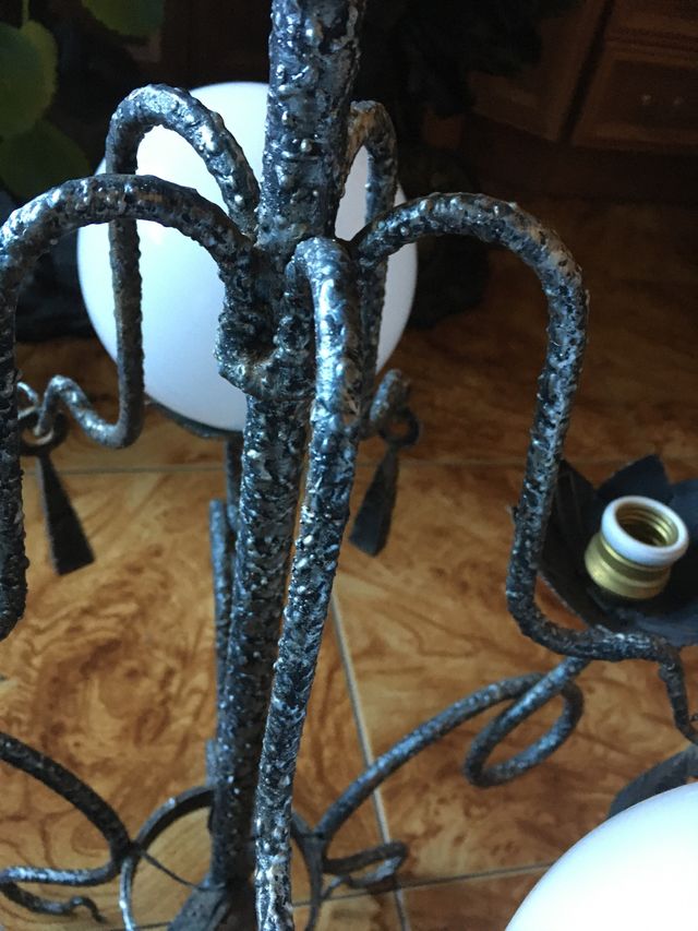 Lámpara de forja , vintage