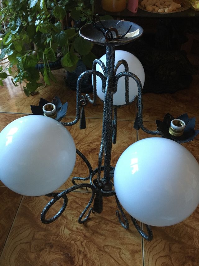 Lámpara de forja , vintage