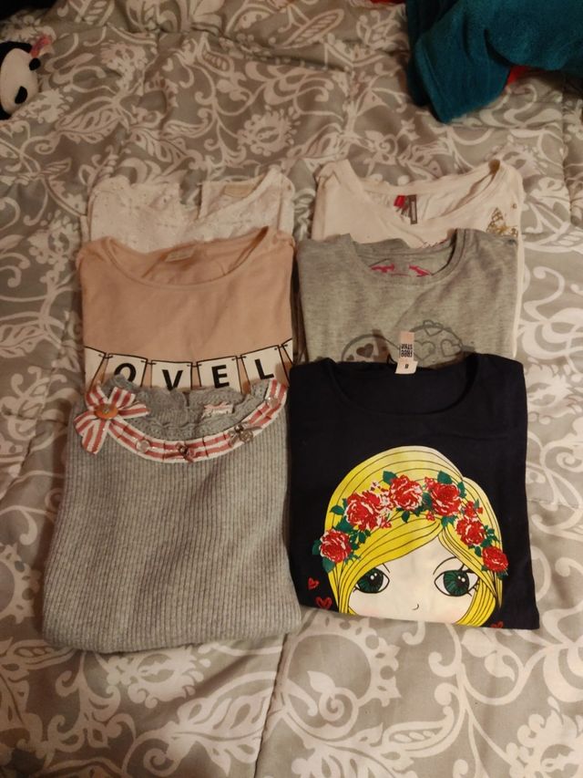 Camisetas de manga larga talla 8