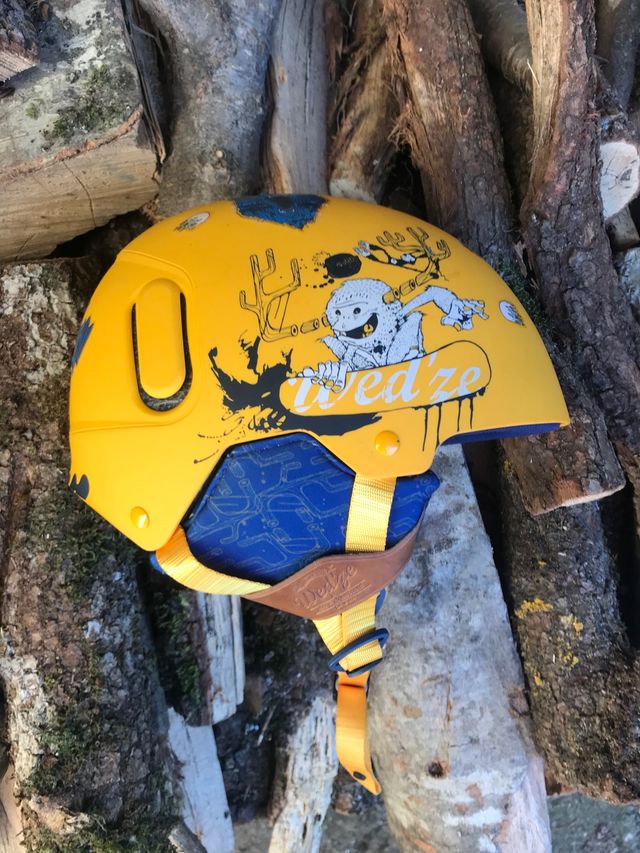 Casco esquí y snowboard niños amarillo