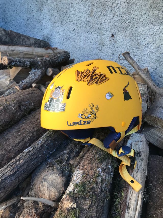Casco esquí y snowboard niños amarillo