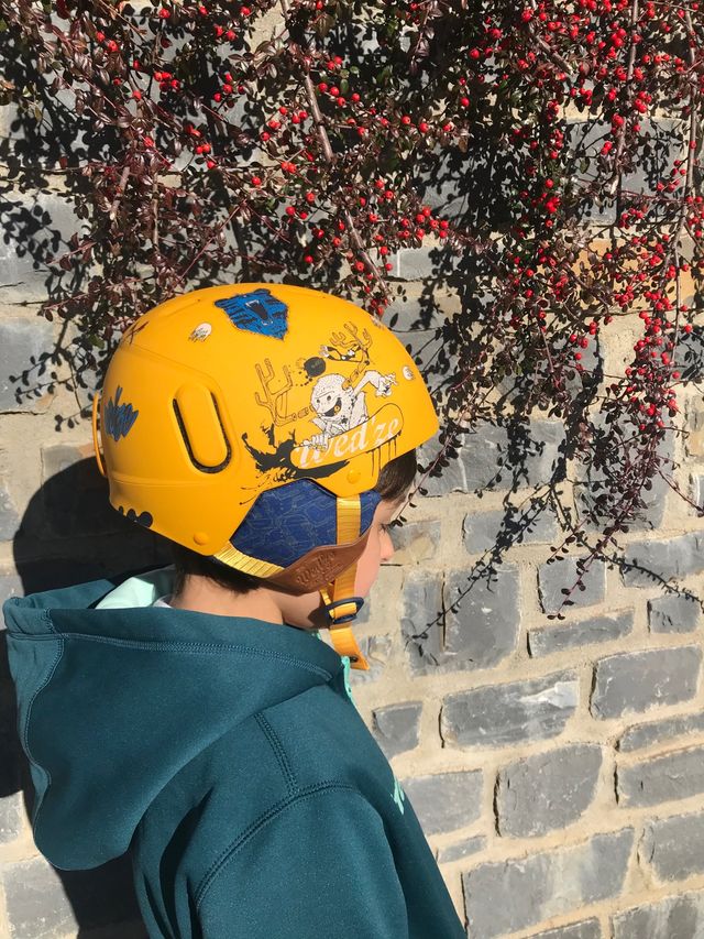 Casco esquí y snowboard niños amarillo