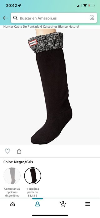 Calcetines mujer Hunter originales de segunda mano por 30 EUR en Palafolls  en WALLAPOP