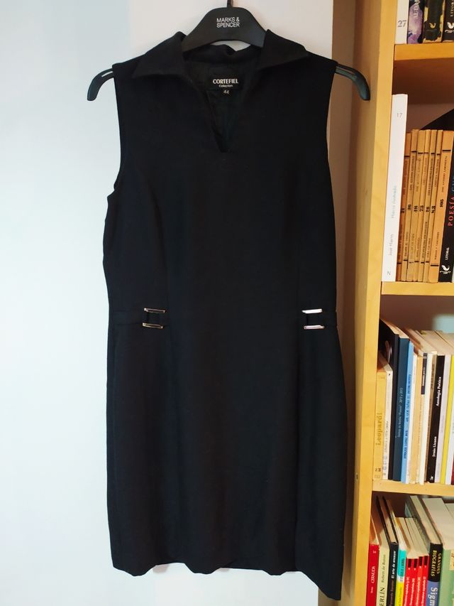 Vestido negro Cortefiel 44