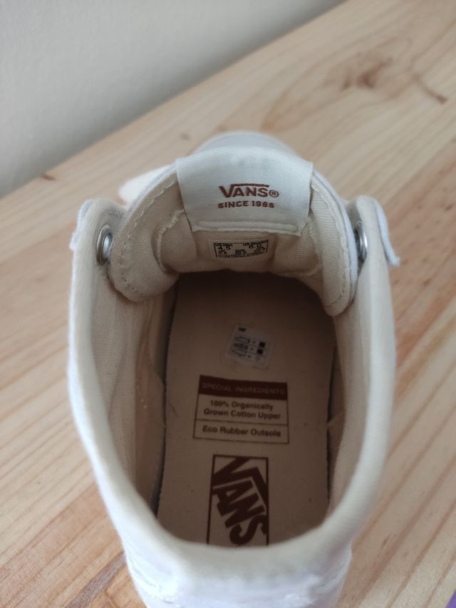 Zapatillas VANS blancas altas