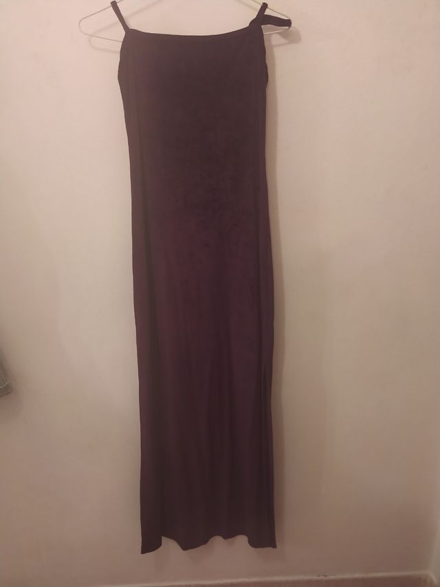 Vestido largo de terciopelo