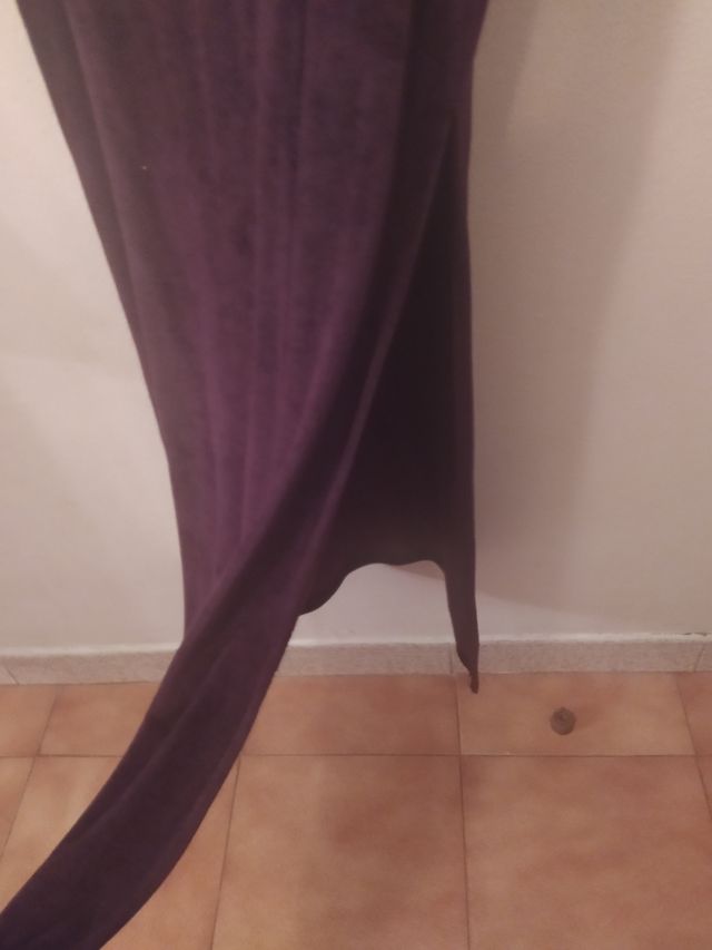Vestido largo de terciopelo