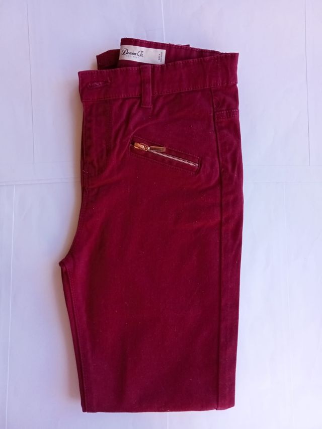 Pantalón granate niña talla 146