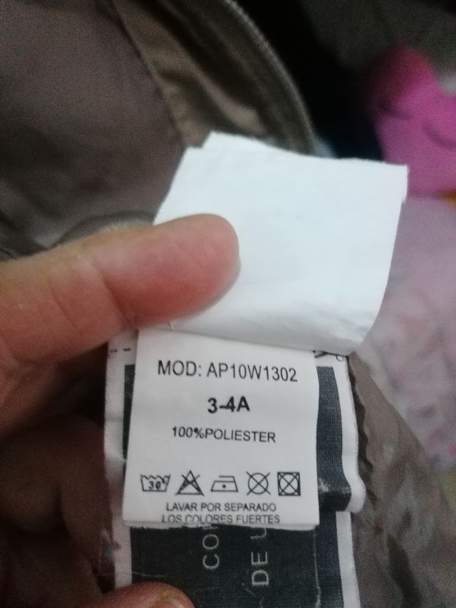 abrigo chaquetón niña