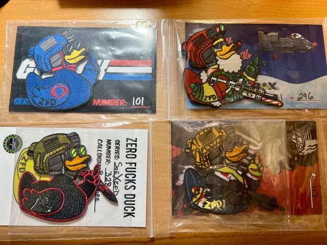 Lote 4 Parches ZFD DUCK