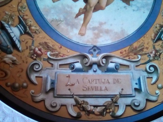 PLATO CERÁMICA LA CARTUJA DE SEVILLA