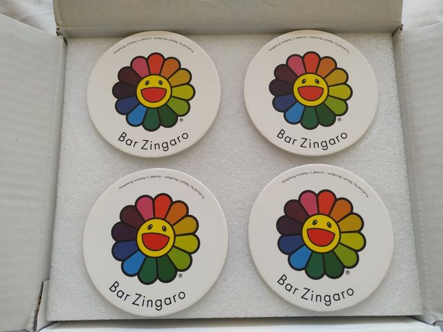 Takashi Murakami x Bar Zingaro Flower Glass