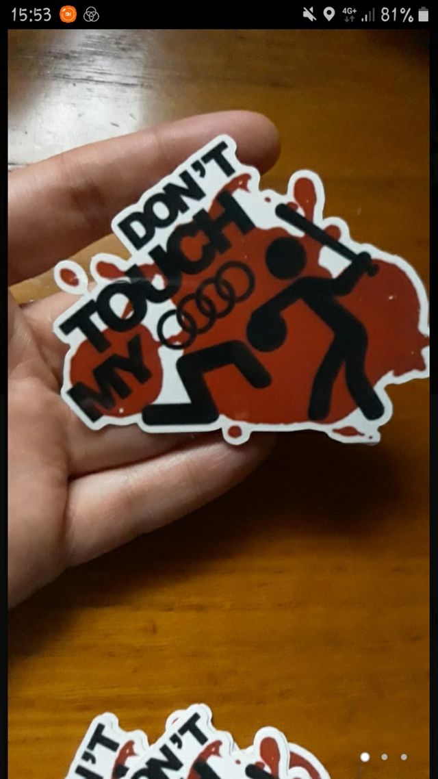 vinilos adhesivos "Don't touch my Audi