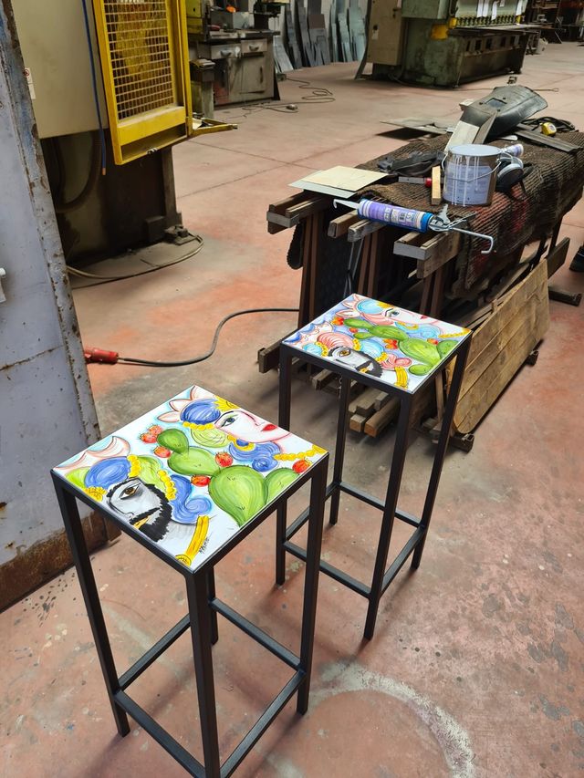 Tavolo ferro battuto