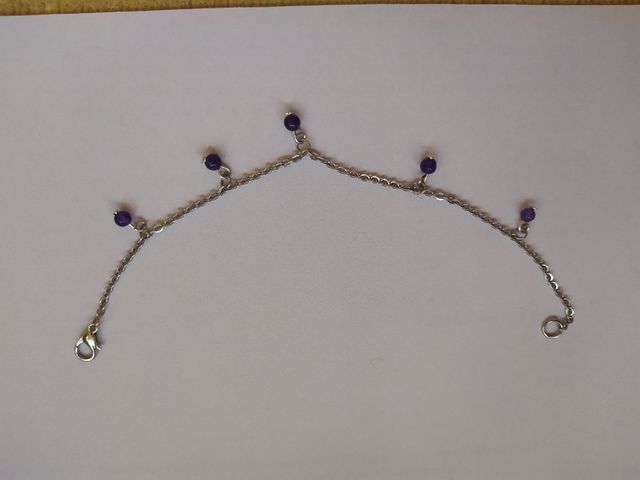 Pulsera de cadena con abalorios