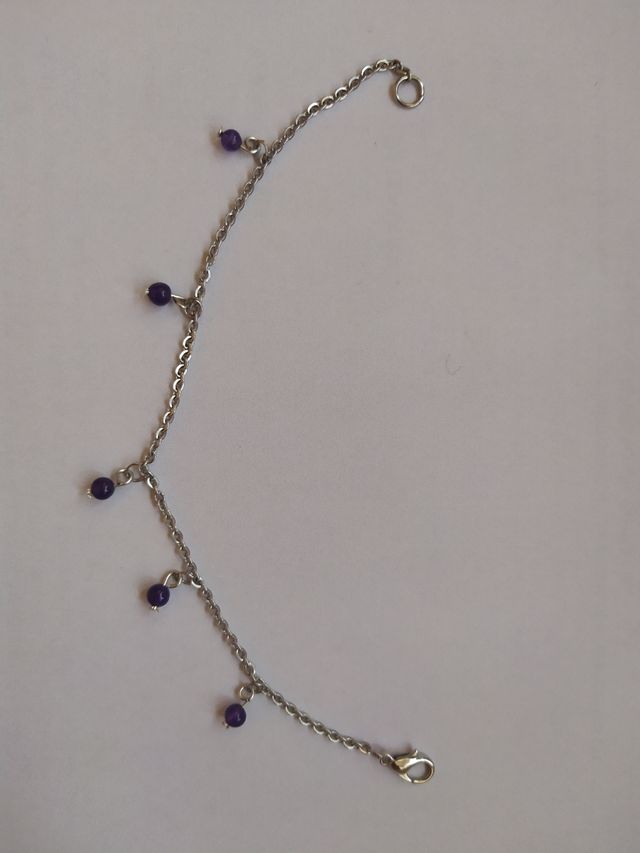 Pulsera de cadena con abalorios