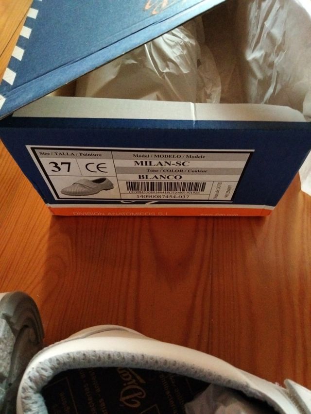 zapato trabajo DIAN modelo SC blanco
