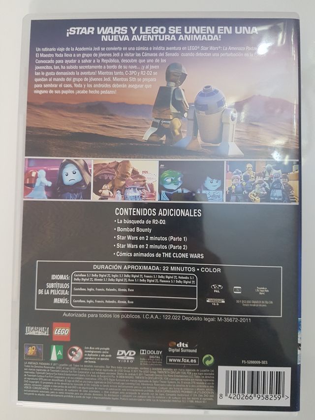 Star wars Lego. La amenaza de Padawan DVD