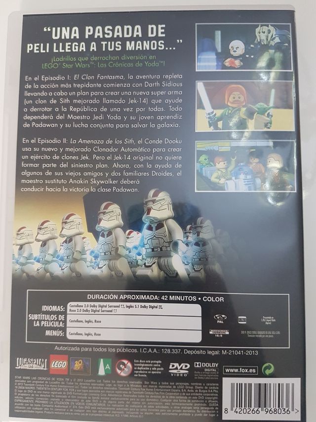 Star wars Lego. Las crónicas de Yoda DVD