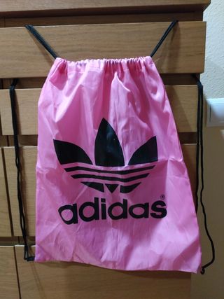mochila saco adidas rosa