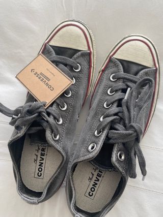 Converse grises edicion limitada chuck 70 Canvas w de segunda mano por 60  EUR en Madrid en WALLAPOP