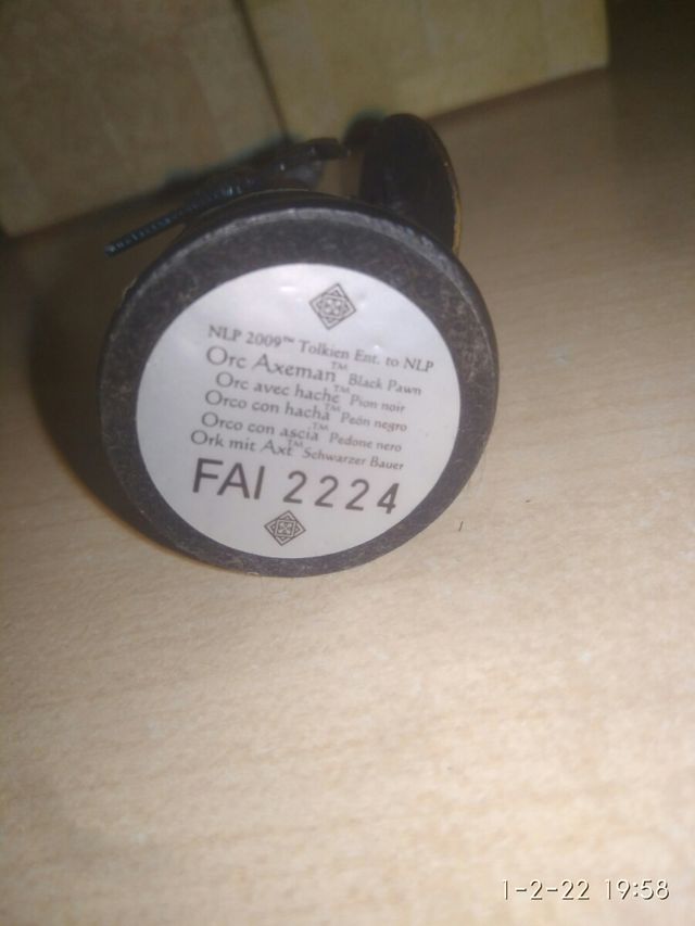 Ajedrez el Señor de los Anillos Orco Axeman