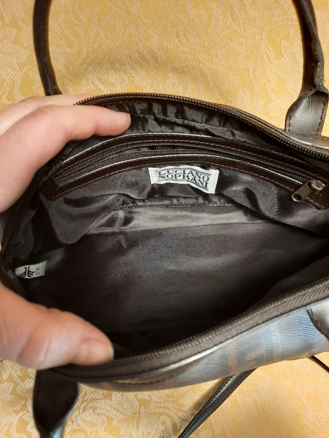 Borsa Luciano Soprani, colore testa di moro.