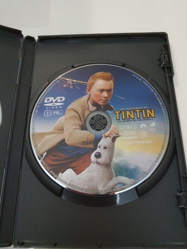 Tintín. El secreto del unicornio. La película DVD