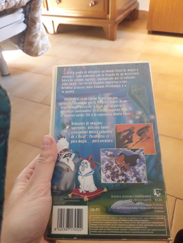 Peliculas Tarzan, Pocahontas 1 y Pocahontas 2