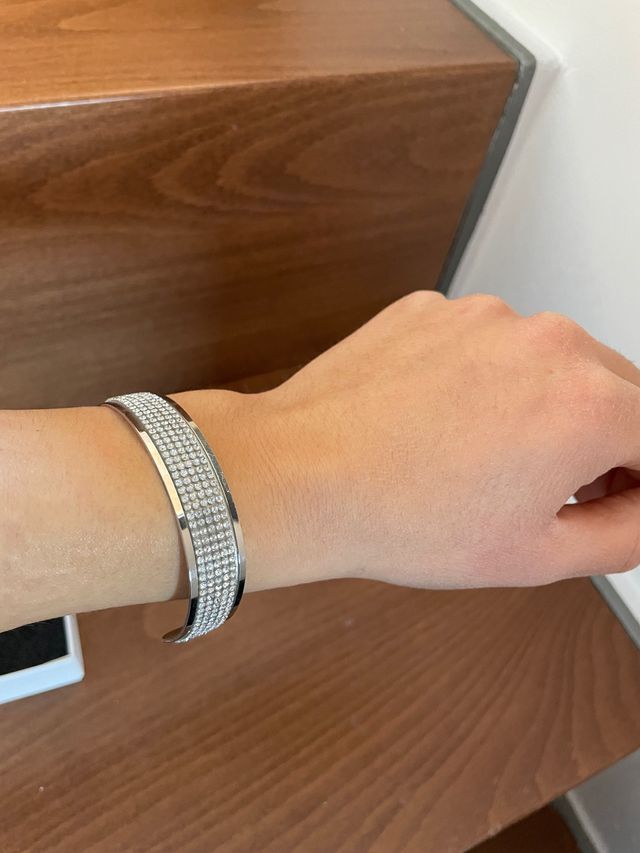 Pulsera metal con cristales nueva