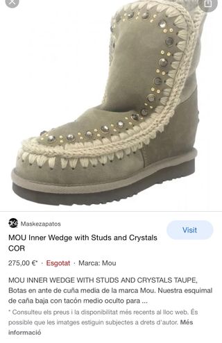 Botas Mou modelo studs \u0026amp; crystals de segunda mano por 110 EUR en Girona  en WALLAPOP