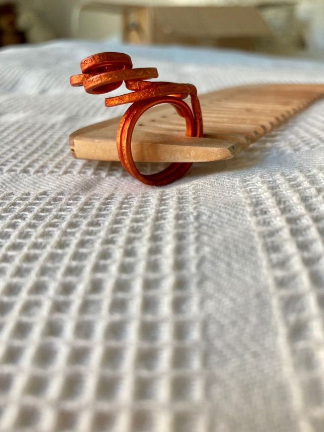 Anillo naranja muy original ¡NUEVO!