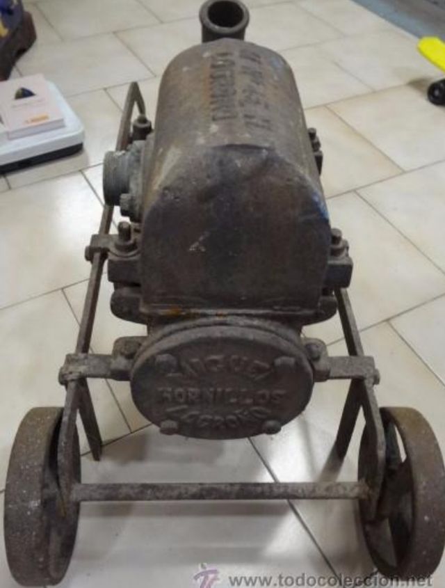 antiguo utensilio maquina trasegar vino - logroño