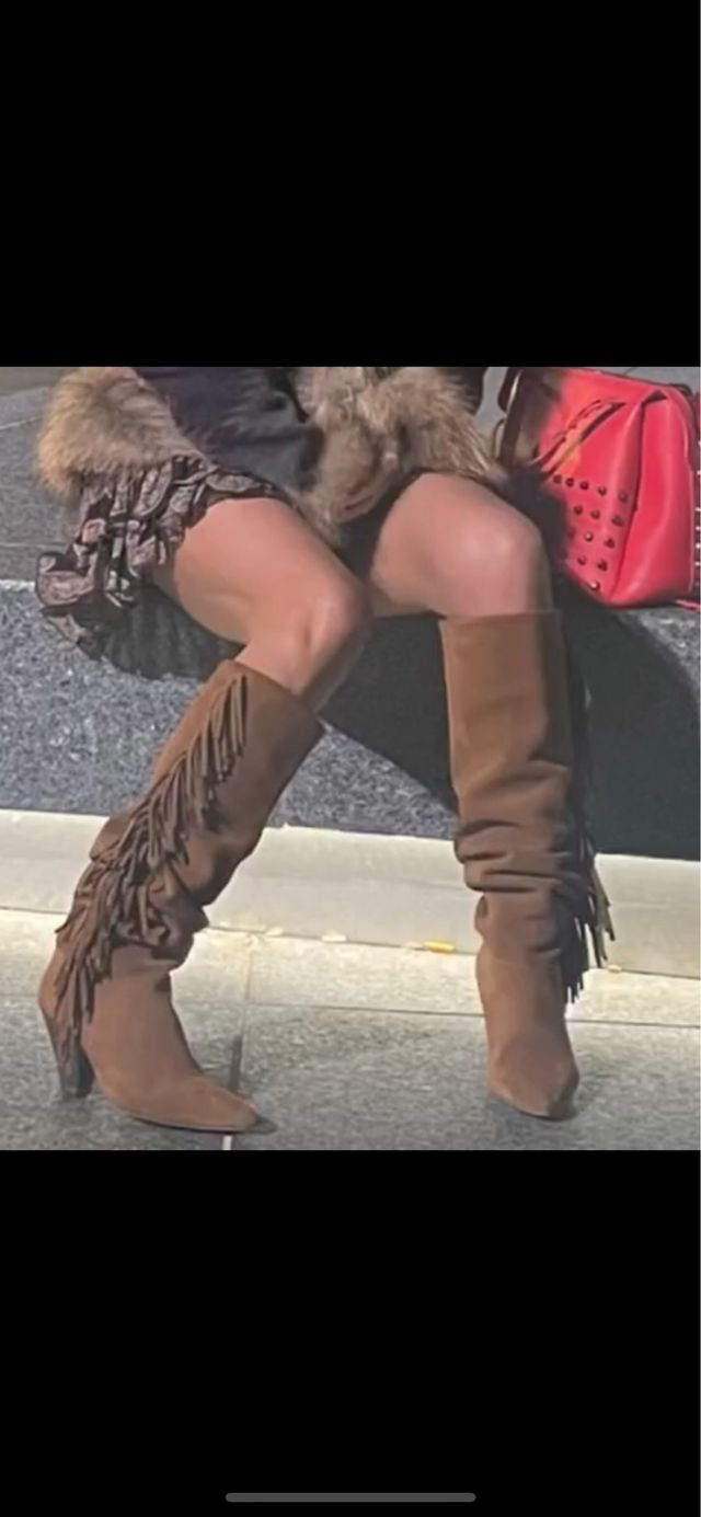 Botas Cambili flecos modelo Gisele 37