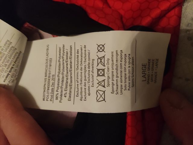 disfraz Ladybug talla 8