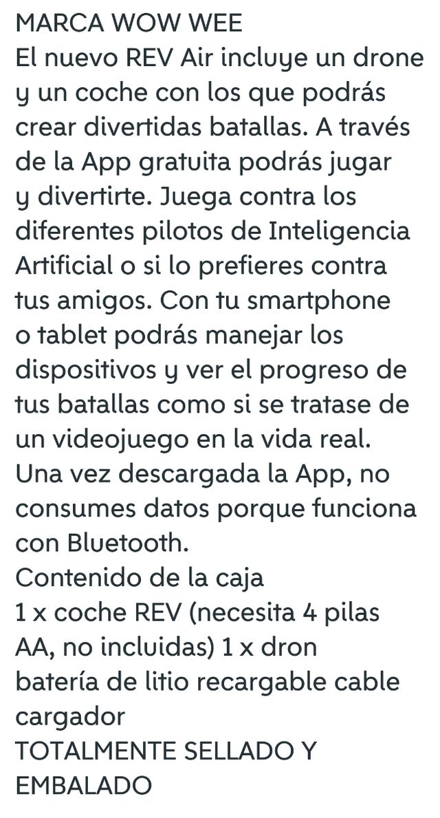 Pacchetto giocattoli Wow Wee Dron+Car