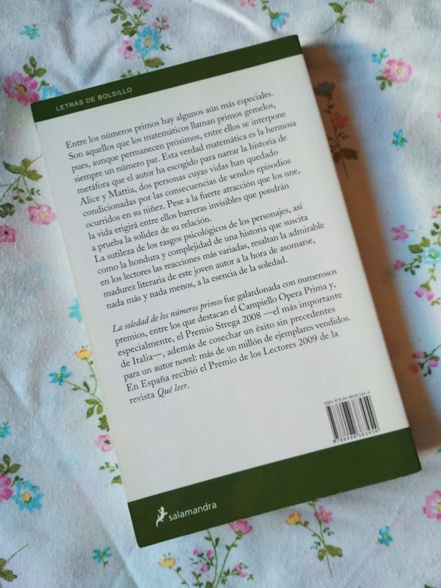 La soledad de los números primos - Paolo Giordano