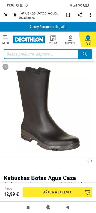 Botas de goma Decathlon A ESTRENAR 43\\/44 de segunda mano por 6 EUR en  Sevilla en WALLAPOP