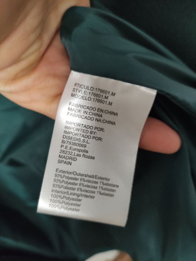 Abrigo verde oscuro Amichi. t. M (38)