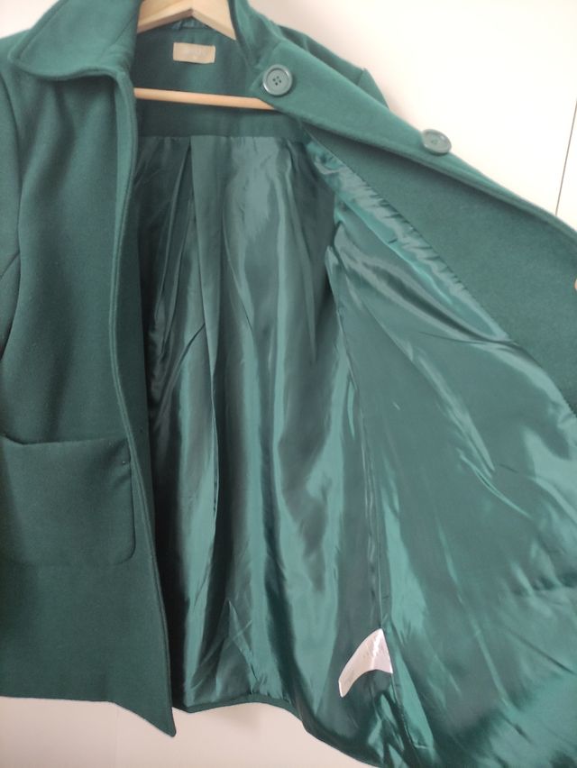 Abrigo verde oscuro Amichi. t. M (38)