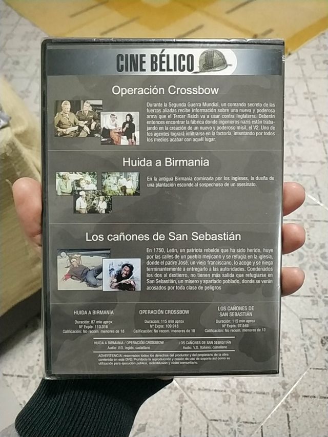 Cine bélico DVD - 3 películas