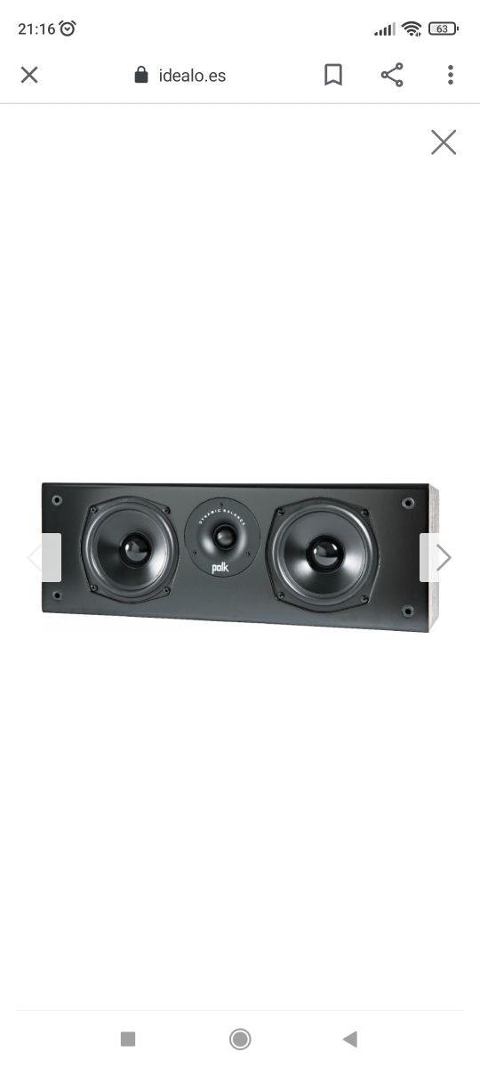 Altavoz central Polk T30