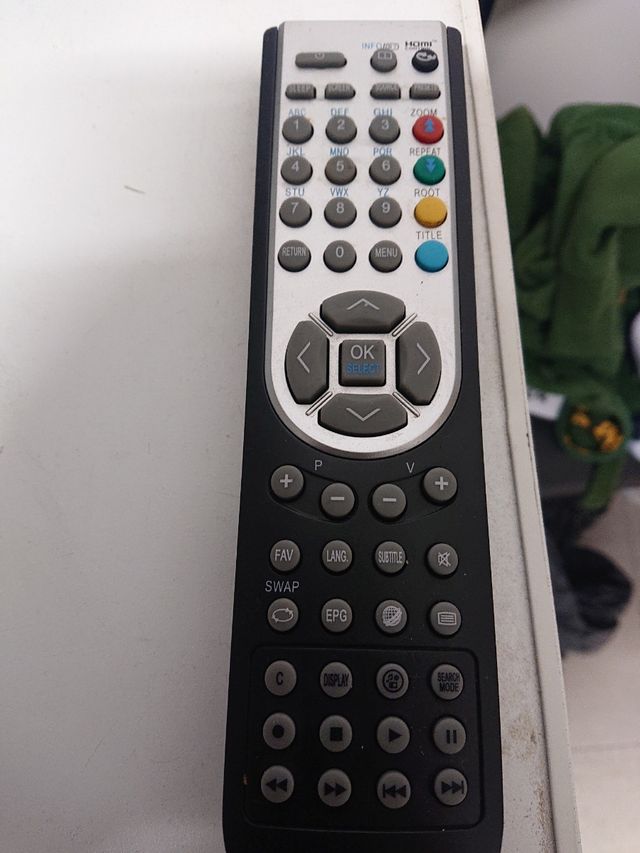 Mando de tv y video silver crost
