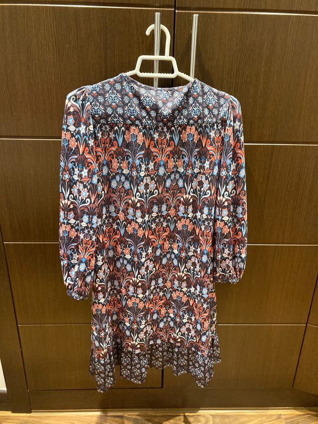 Vestido estampado de Blanco