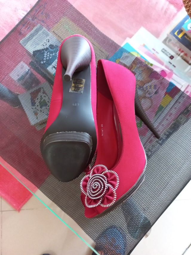 zapatos fiesta rojos